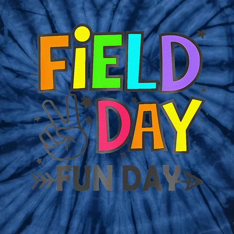 Field Day Fun Day Funny For Teacher Field Day 2024 Tie-Dye T-Shirt