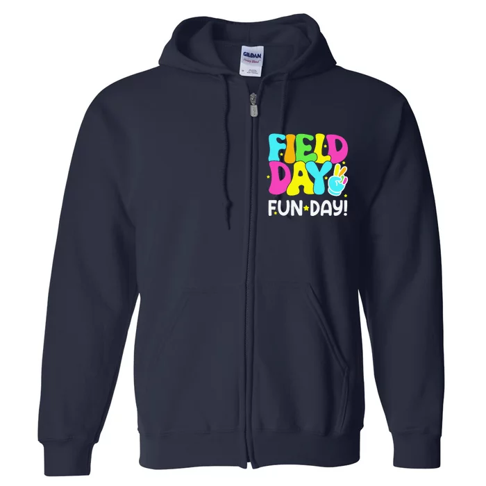 Field Day Fun Day Last Day Of School Teacher Student Full Zip Hoodie