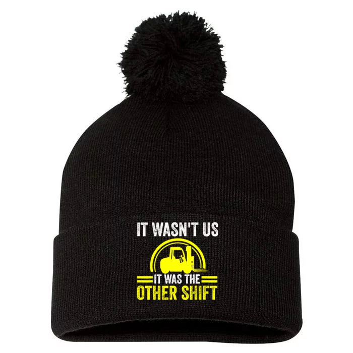 Forklift Driver Forklift Operator Pom Pom 12in Knit Beanie