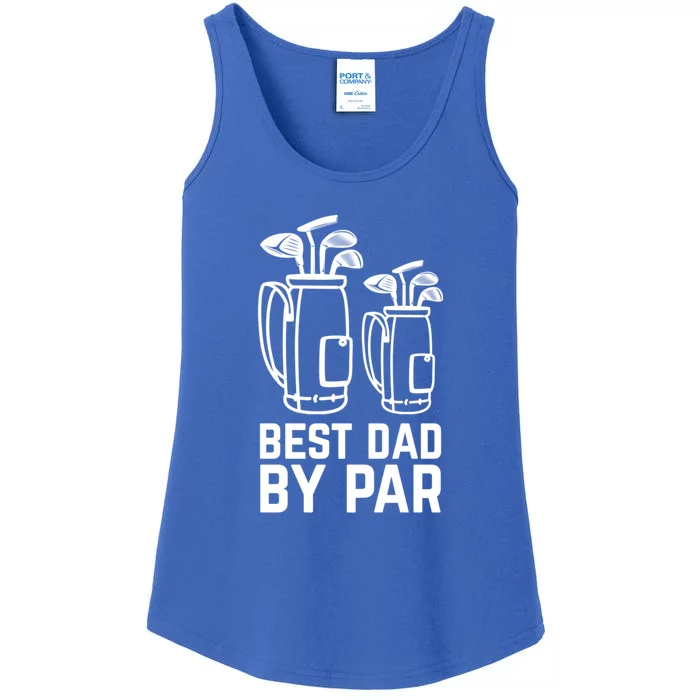 Father's Day Funny Best Dad By Par Golf Gift For Dad Ladies Essential Tank