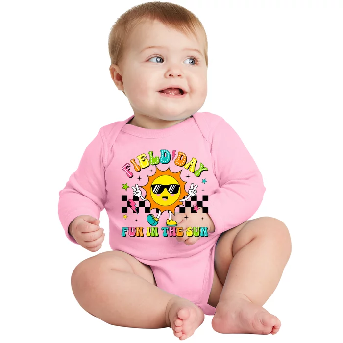 Field Day Fun In The Sun Let Games Begin 2024 Teachers Baby Long Sleeve Bodysuit