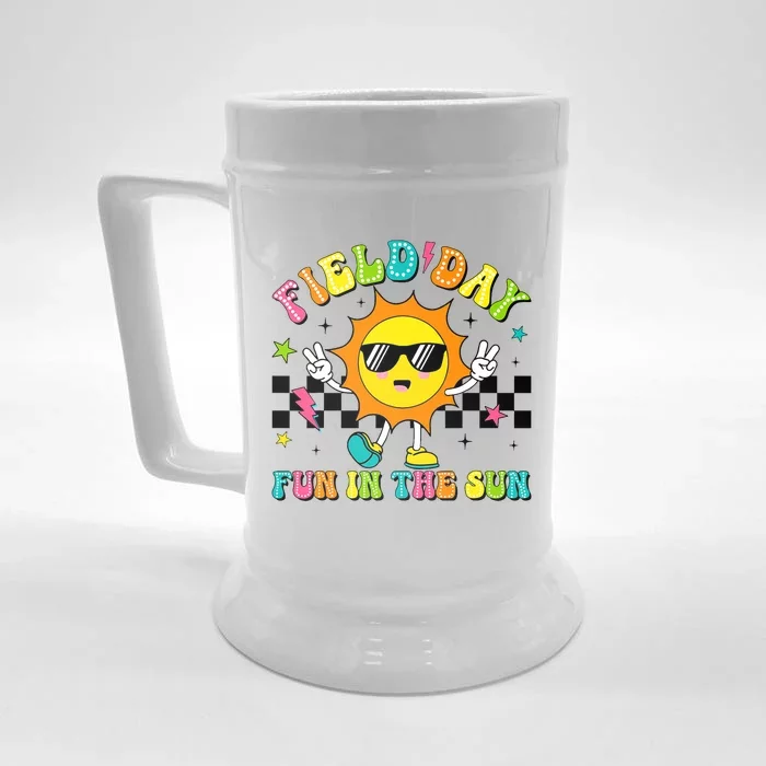 Field Day Fun In The Sun Let Games Begin 2024 Teachers Front & Back Beer Stein