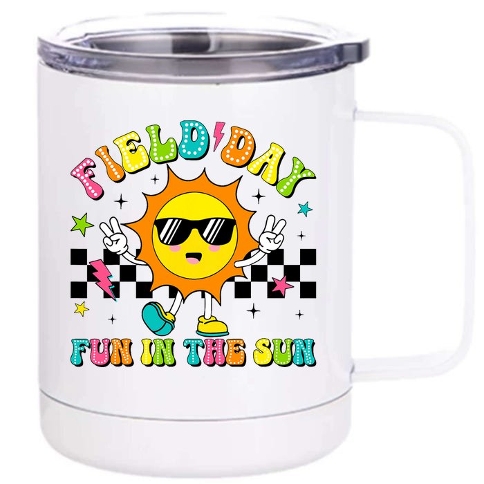 Field Day Fun In The Sun Let Games Begin 2024 Teachers Front & Back 12oz Stainless Steel Tumbler Cup