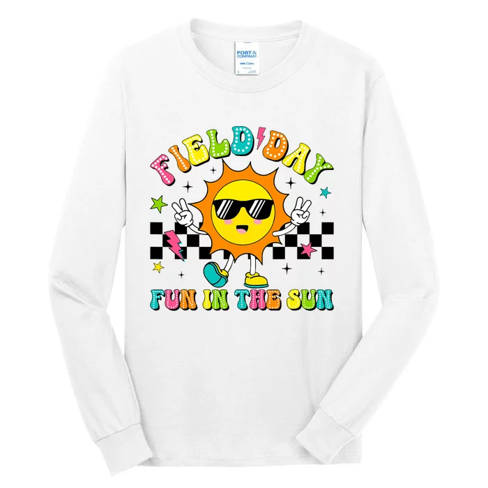 Field Day Fun In The Sun Let Games Begin 2024 Teachers Tall Long Sleeve T-Shirt