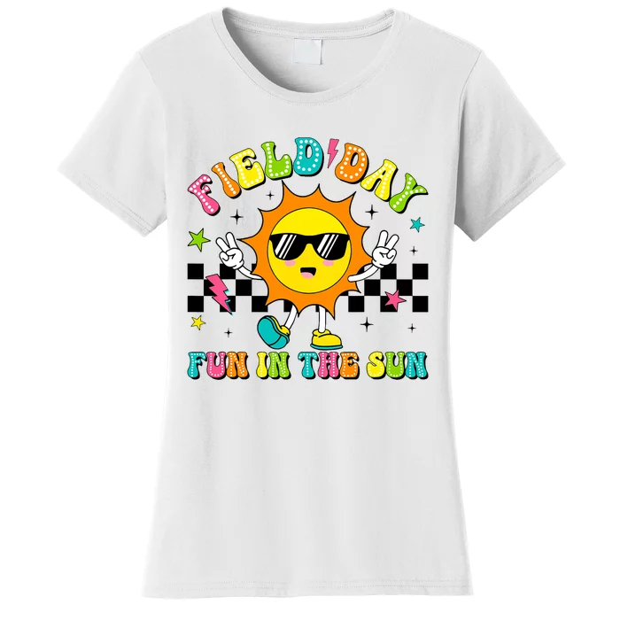 Field Day Fun In The Sun Let Games Begin 2024 Teachers Women's T-Shirt