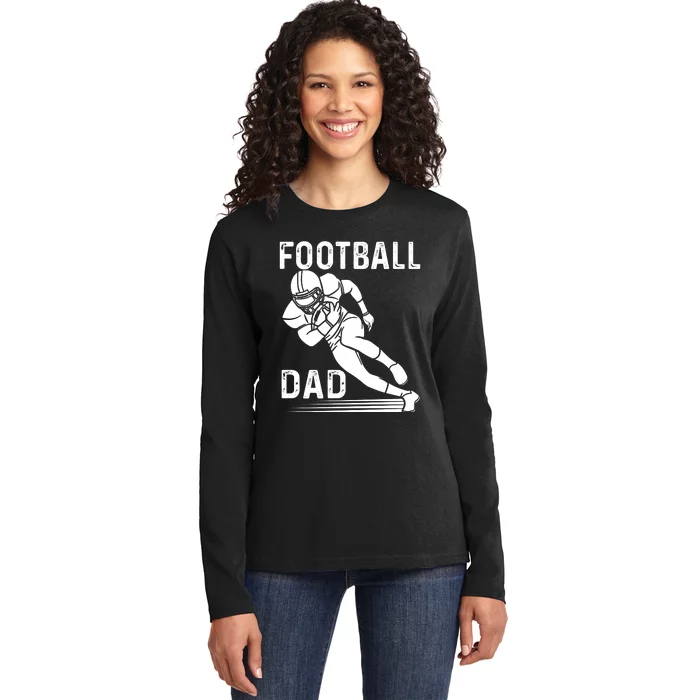 Football Dad Ladies Long Sleeve Shirt