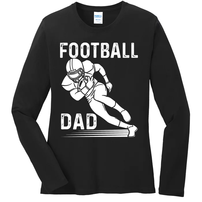 Football Dad Ladies Long Sleeve Shirt