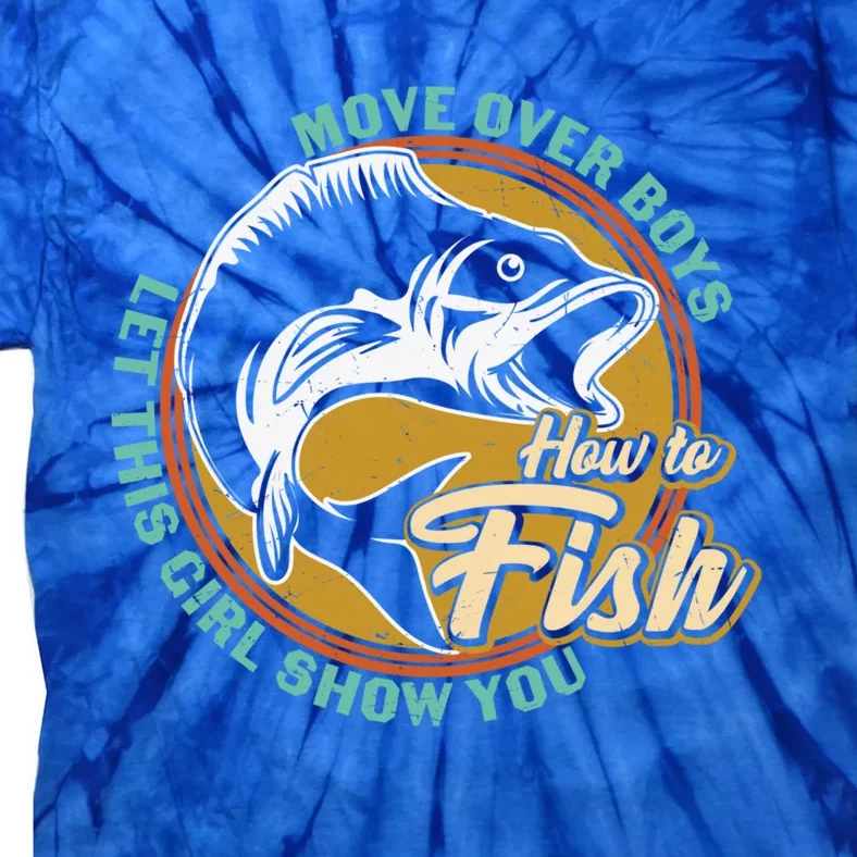 Father's Day Fishing Let This Show You Gift Tie-Dye T-Shirt