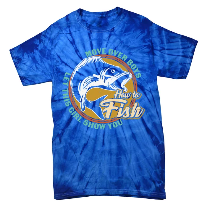 Father's Day Fishing Let This Show You Gift Tie-Dye T-Shirt