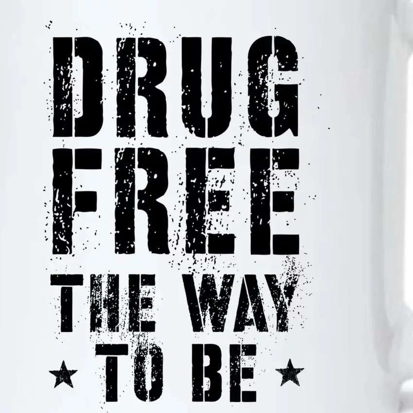 Funny Drug Free The Way To Be Clean Na Inspirational Funny Gift Black Color Changing Mug