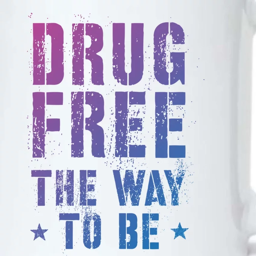 Funny Drug Free The Way To Be Clean Na Inspirational Funny Gift Black Color Changing Mug