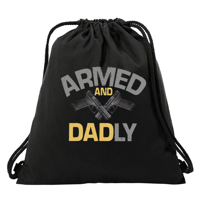 Funny Deadly Father Gift For Fathers Day Drawstring Bag