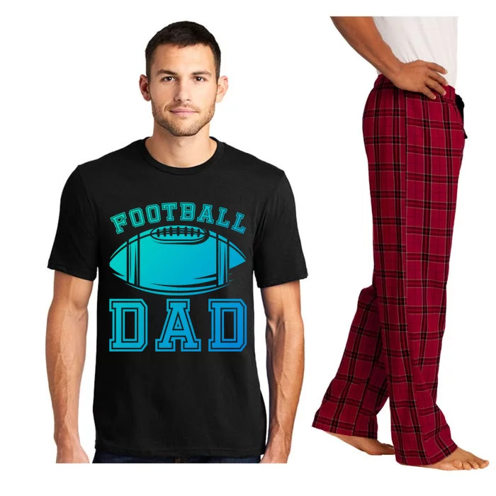 Fathers Day Football Dad American Football Player Football Gift Pajama Set