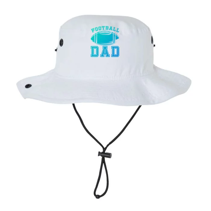 Fathers Day Football Dad American Football Player Football Gift Legacy Cool Fit Booney Bucket Hat