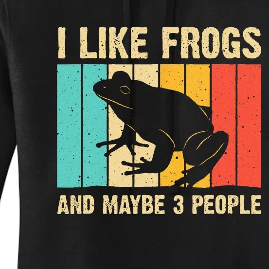 Frog Design For Toad Lover  Amphibian Animals Women's Pullover Hoodie