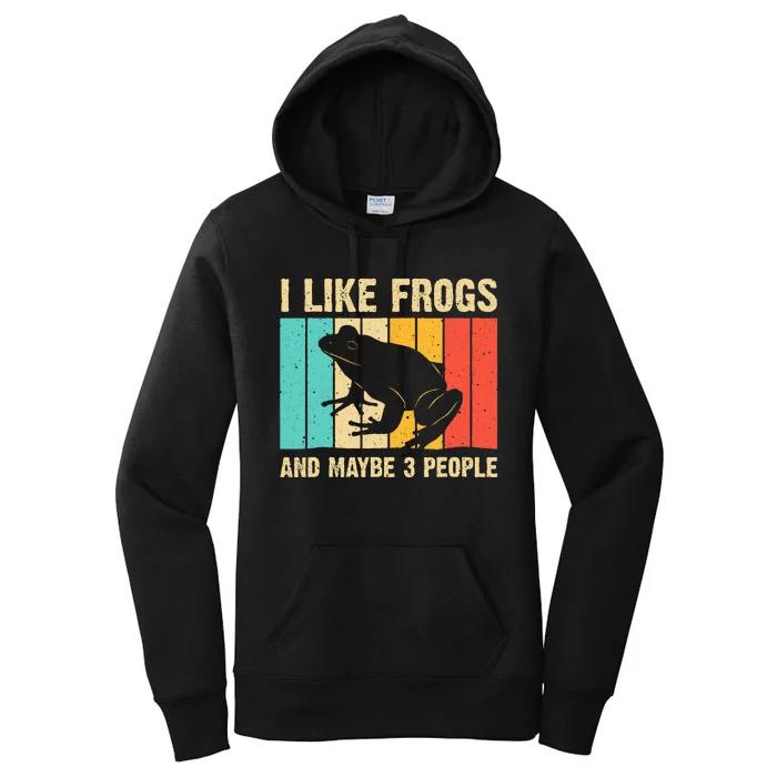 Frog Design For Toad Lover  Amphibian Animals Women's Pullover Hoodie