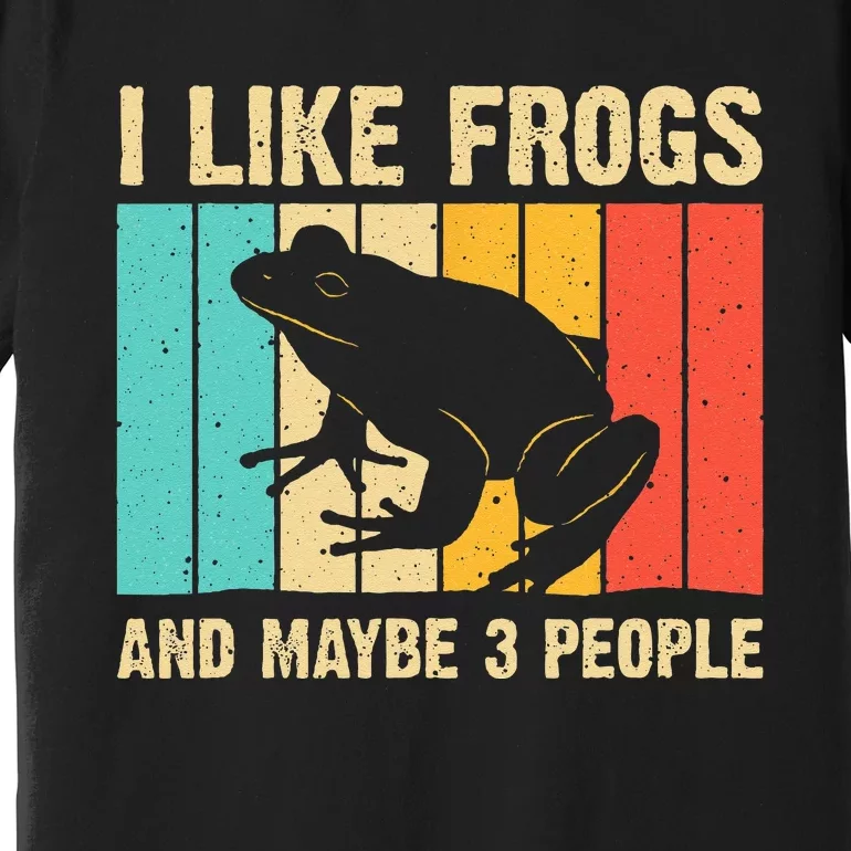 Frog Design For Toad Lover  Amphibian Animals Premium T-Shirt