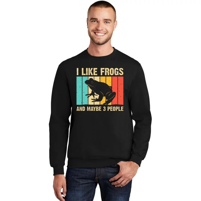 Frog Design For Toad Lover  Amphibian Animals Tall Sweatshirt