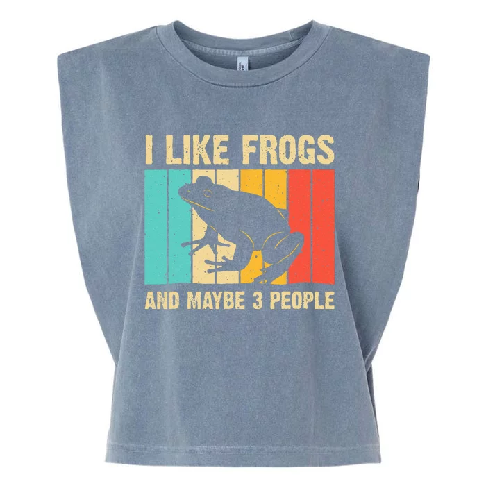 Frog Design For Toad Lover  Amphibian Animals Garment-Dyed Women's Muscle Tee