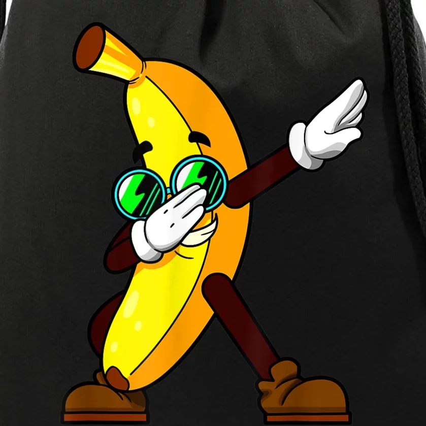 Funny Dab Fruit Lover Boy Girl Dabbing Banana Drawstring Bag