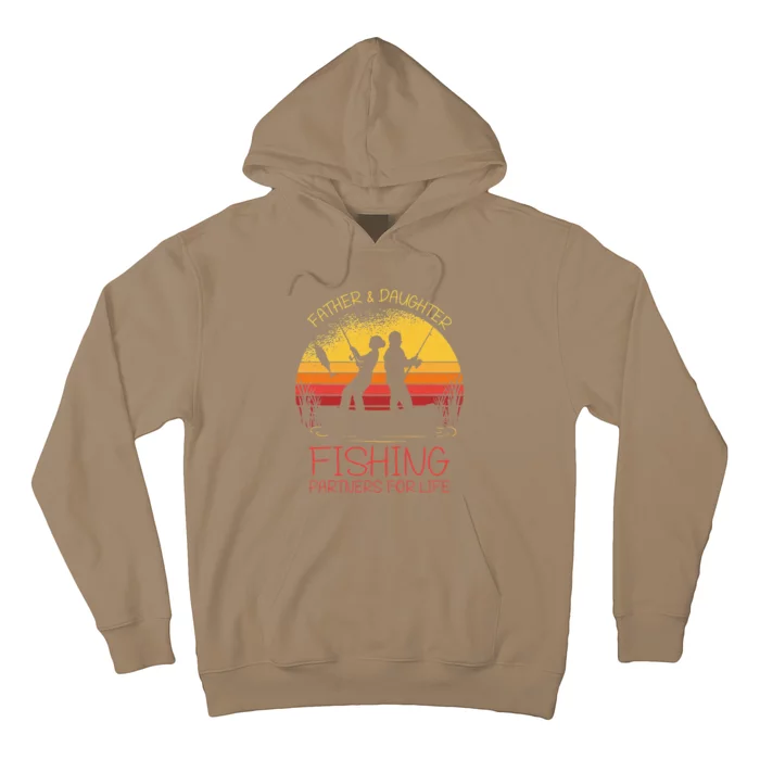 Father & Daughter Fishing Partner For Life Best Fathers Day Hoodie