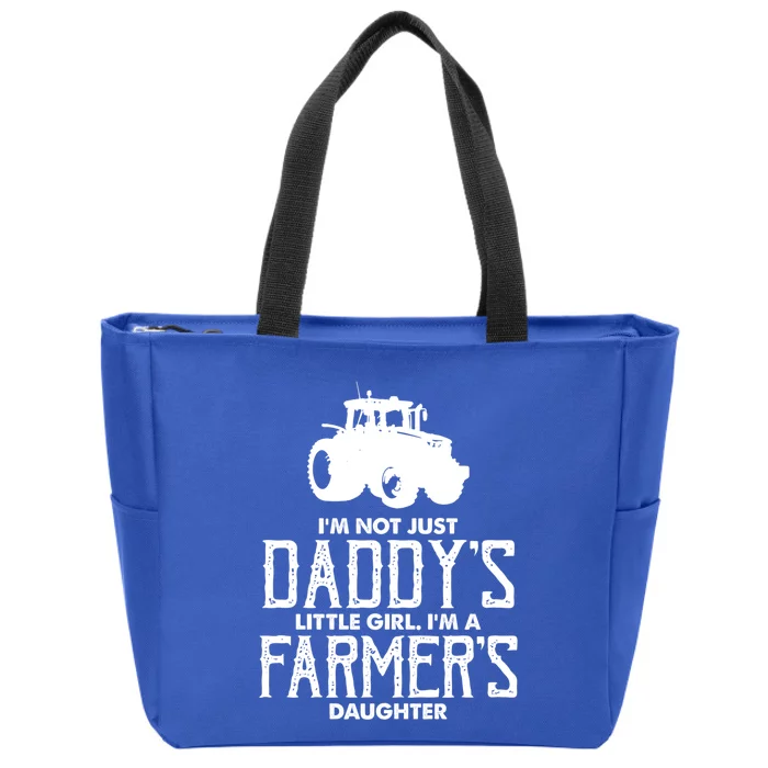 Funny Daddys Farmers Daughter Gift Zip Tote Bag