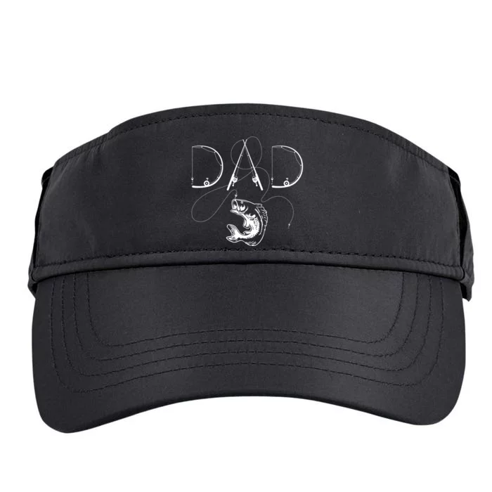 Fisherman Dad Fishing Enthusiast Fish Lover Daddy Father Adult Drive Performance Visor