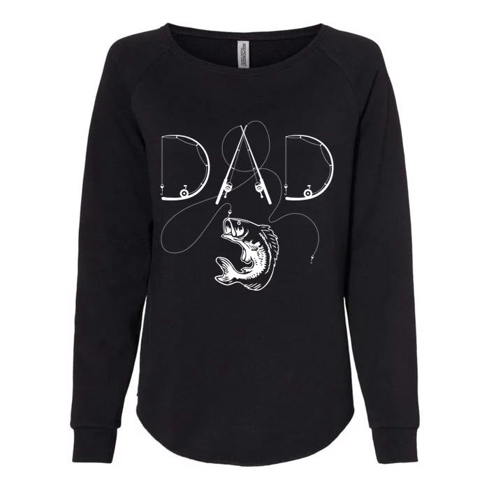 Fisherman Dad Fishing Enthusiast Fish Lover Daddy Father Womens California Wash Sweatshirt