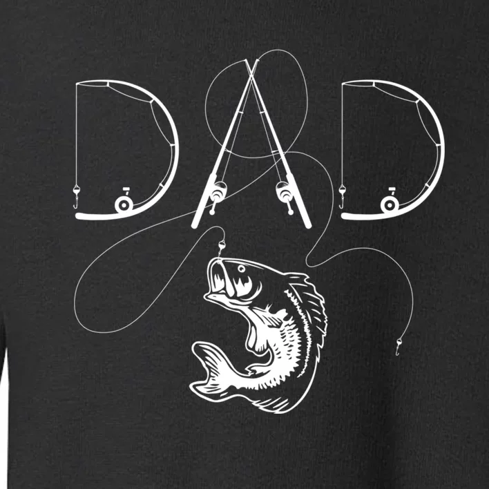 Fisherman Dad Fishing Enthusiast Fish Lover Daddy Father Toddler Sweatshirt