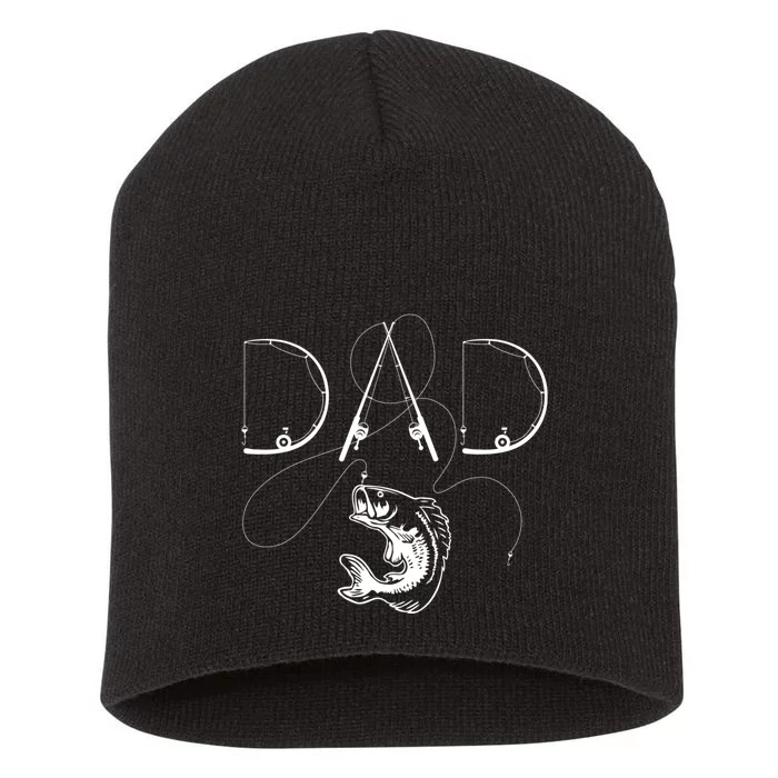 Fisherman Dad Fishing Enthusiast Fish Lover Daddy Father Short Acrylic Beanie