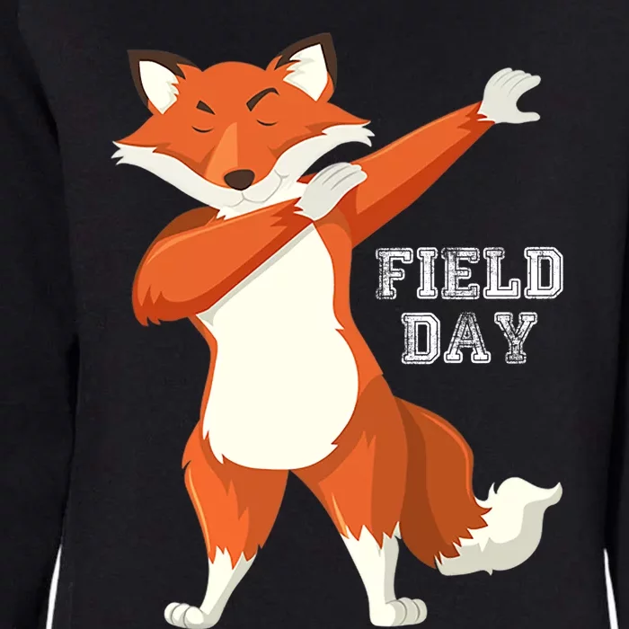 Fox Dabbing Field Day Womens California Wash Sweatshirt