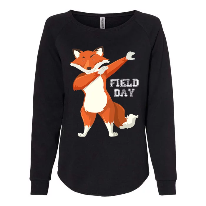 Fox Dabbing Field Day Womens California Wash Sweatshirt