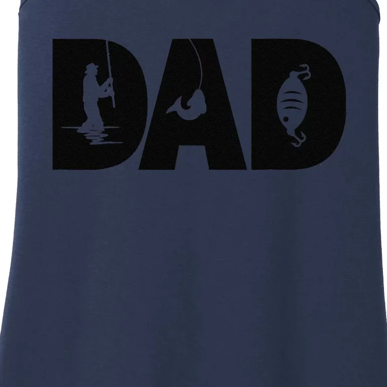 Fishing Dad Fish Fisherman Birthday Fathers Day Fishing Ladies Essential Tank