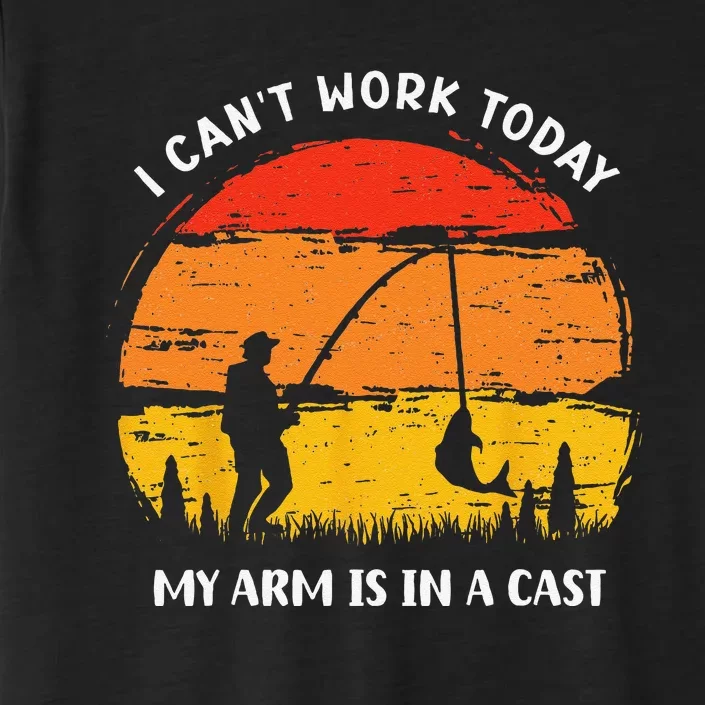 Fathers Day Fishing Lures Cant Work Today My Arm Is In A ChromaSoft Performance T-Shirt