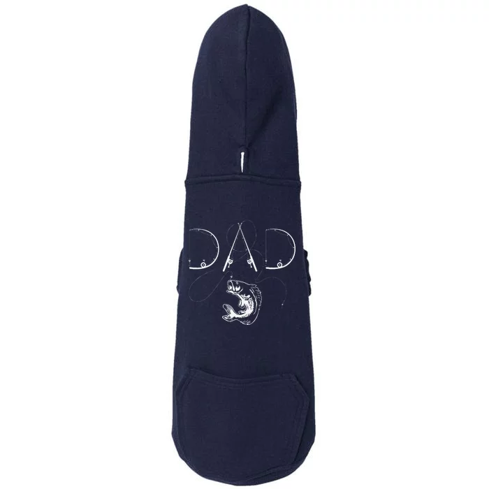 Fisherman Dad Fishing Enthusiast Fish Lover Daddy Father Doggie 3-End Fleece Hoodie