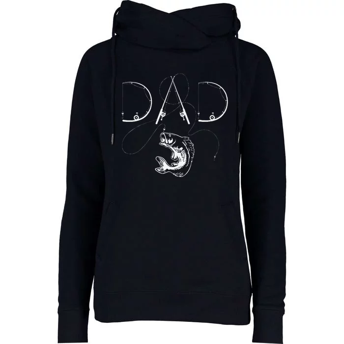 Fisherman Dad Fishing Enthusiast Fish Lover Daddy Father Womens Funnel Neck Pullover Hood