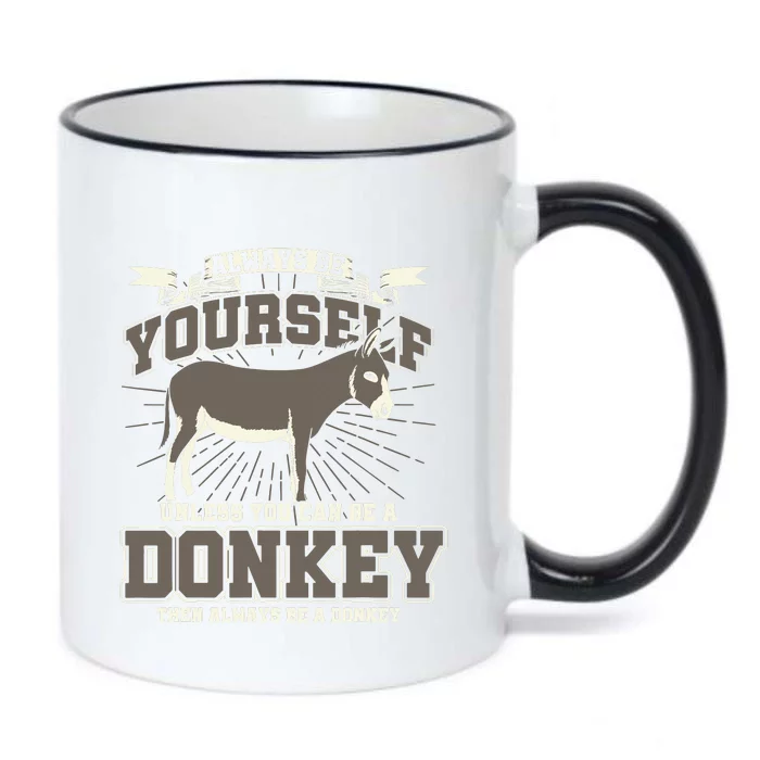 Funny Donkey Black Color Changing Mug