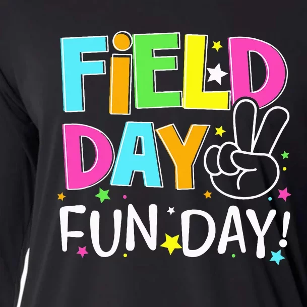 Field Day Fun Day Last Day Of School Teacher Student Cooling Performance Long Sleeve Crew