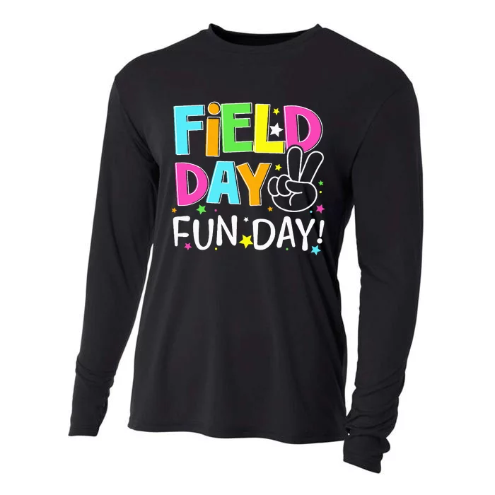 Field Day Fun Day Last Day Of School Teacher Student Cooling Performance Long Sleeve Crew