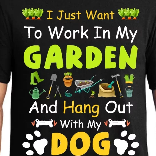 Funny dog For Gardener Garden Gardening dog Lovers Garden Pajama Set