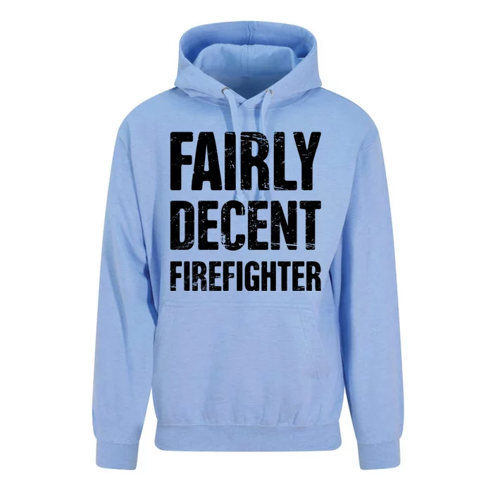 Fairly Decent Firefighter Unisex Surf Hoodie