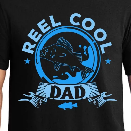 Fathers Day Funny Fisher Reel Cool Dad Fishing Lover Gift Pajama Set