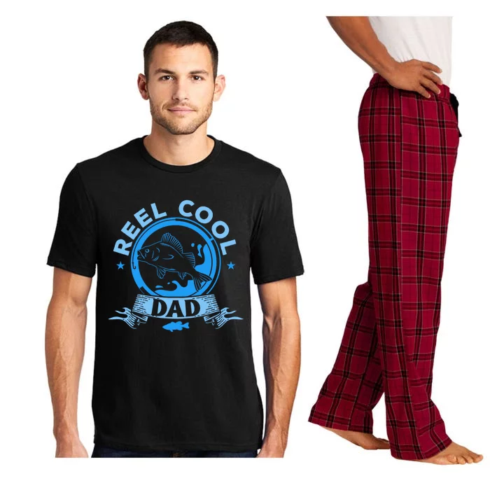 Fathers Day Funny Fisher Reel Cool Dad Fishing Lover Gift Pajama Set