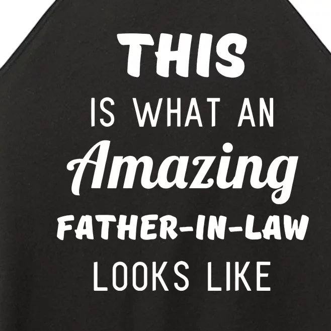 Funny Dad Fathers Day Gift From Daughter Son In Law Women’s Perfect Tri Rocker Tank