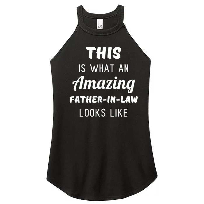 Funny Dad Fathers Day Gift From Daughter Son In Law Women’s Perfect Tri Rocker Tank