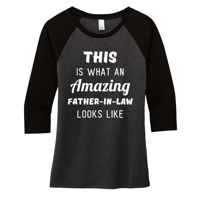 Funny Dad Fathers Day Gift From Daughter Son In Law Women's Tri-Blend 3/4-Sleeve Raglan Shirt