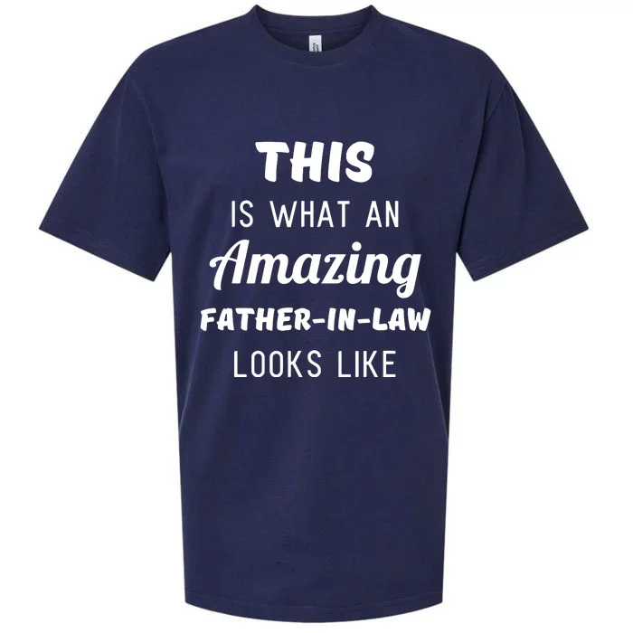 Funny Dad Fathers Day Gift From Daughter Son In Law Sueded Cloud Jersey T-Shirt