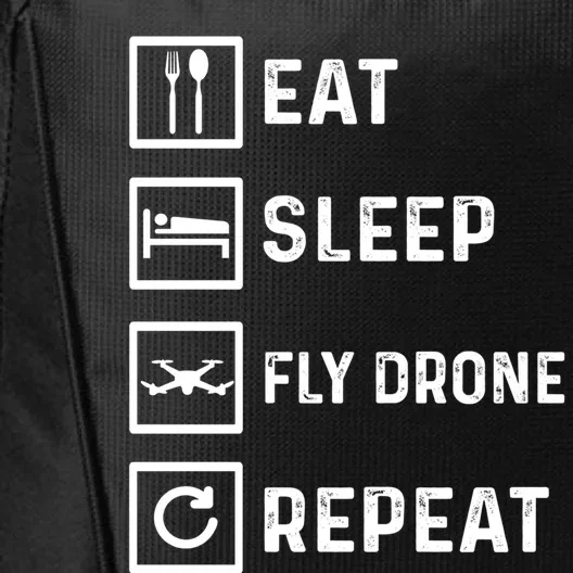 Funny Drone Flying Day Design Drones Pilot Gift City Backpack