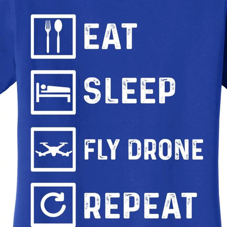 Funny Drone Flying Day Design Drones Pilot Gift Women's T-Shirt