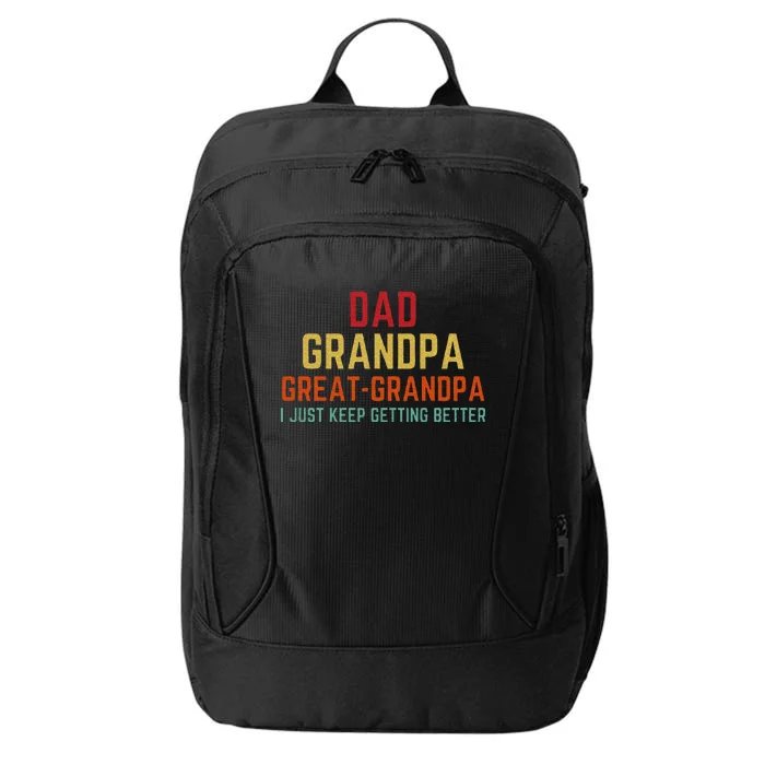 Fathers Day Gift From Grandkids Dad Grandpa Great City Backpack